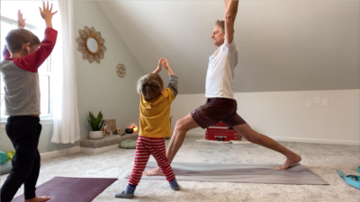 Yoga with a 5 and 2 year old
